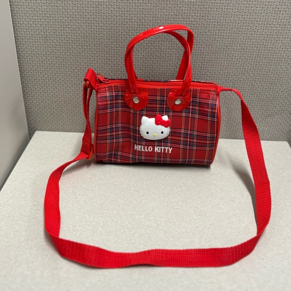 Sanrio Handbags - Hello Kitty Sanrio Vintage Red Plaid Mini Handbag Purse